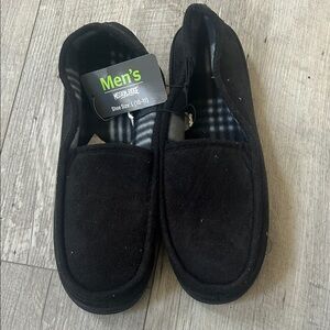 Men's Black Slip-On Comfort Loafers